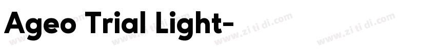 Ageo Trial Light字体转换